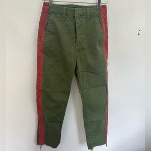 NWOT Mother Cargo Side Stripe Jeans Size 25